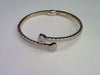 10KT 1.39CT D-BYPASS BANGLE "HEART" BAGUETTES