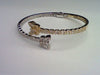 10KT 1.26-1.33CT D-BYPASS BANGLE "BUTTERFLY" BAGUETTES