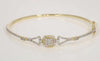 10KT 0.86CT D-BANGLE BAGUETTES
