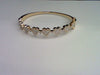 14KT 0.94CT D-BANGLE BAGUETTES "HEART"