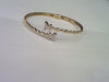 10KT 0.55CT D-BYPASS BANGLE