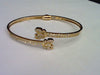 10KT 0.69CT D-BYPASS BANGLE
