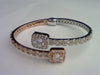 10KT 3.10-3.18CT D-BANGLE BAGUETTES