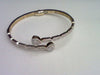 10KT 1.28CT D-BYPASS BANGLE "HEART" BAGUETTES