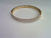 10KT 0.56CT D- BANGLE
