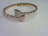 10KT 1.54CT D-BYPASS BANGLE BAGUETTES "BUTTERFLY"