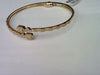 10KT 0.60CT D-BYPASS BANGLE