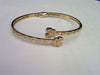 10KT 0.64CT D-BYPASS BANGLE