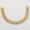 10KY 10.35CTW DIAMOND SPIKE MIAMI CUBAN BRACELET